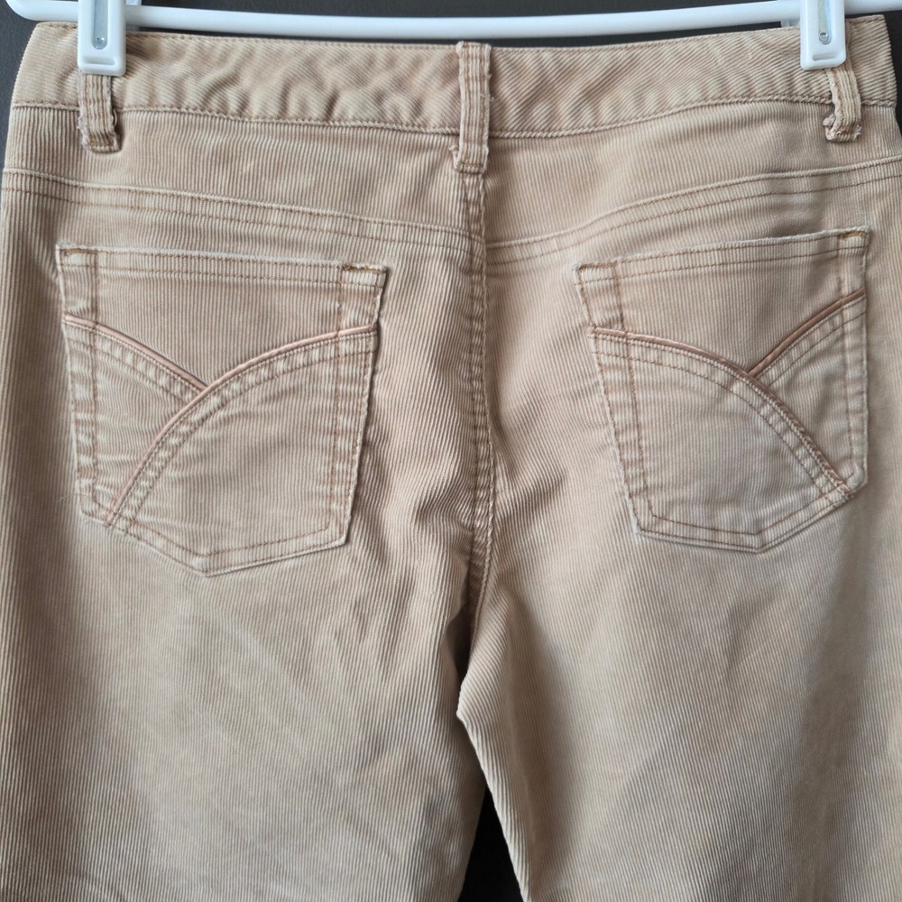 Vintage Y2k Aeropostale Womens Low Rise Khaki‎ Corduroy Flare Pants Sz 5/6 2000s - Picture 7 of 10